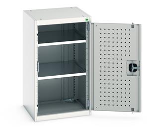 Bott Industial Tool Cupboards with Shelves Bott Perfo Door Cupboard 525Wx525Dx900mmH - 2 Shelves